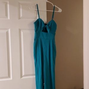 Green jumpsuit ( bebe)